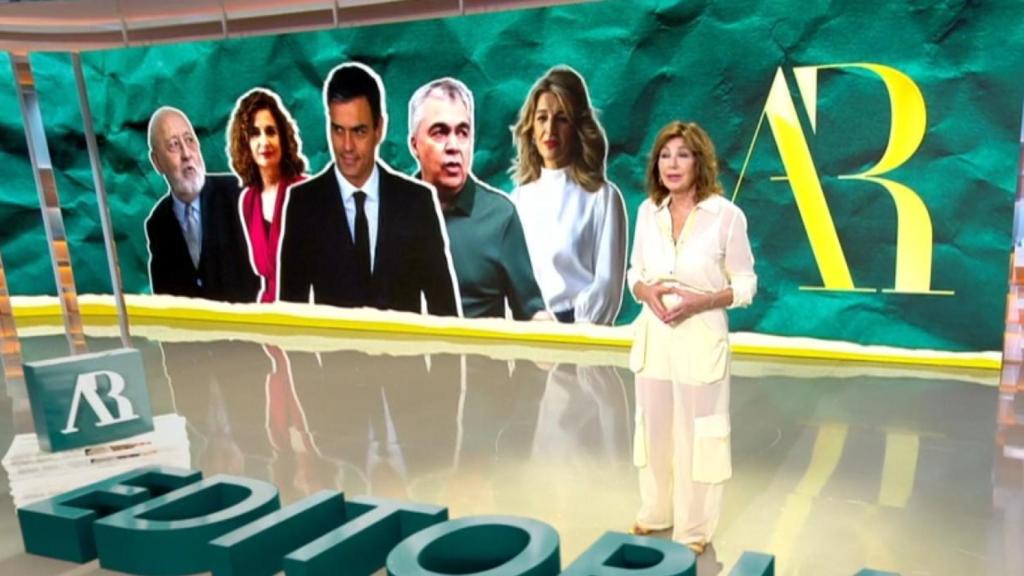 Ana Rosa durante su editorial.