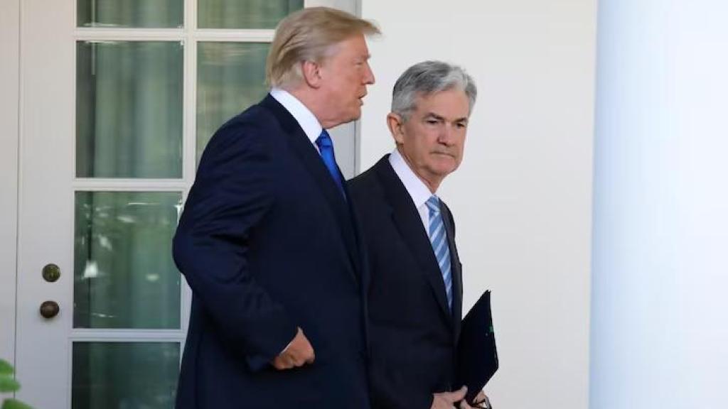 El presidente de EEUU, Donald Trump, y el presidente de la Fed, Jerome Powell, en una imagen de 2017.