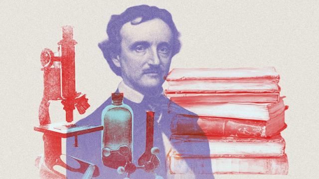 El escritor Edgar Allan Poe. Diseño: Rubén Vique