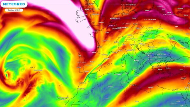 La irrupción de aire frío en altura se acentuará el fin de semana. Meteored.