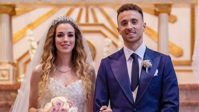 Rute Cardoso y Diogo Jota, el día de su boda pasado 22 de junio.