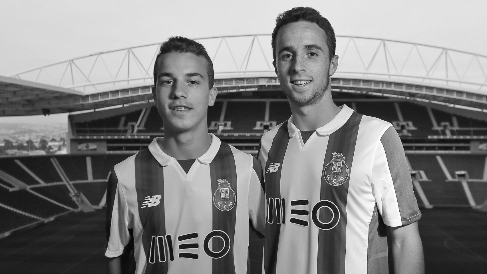 André Silva y Diogo Jota en su época en el Oporto.