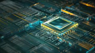 Imagen de archivo de un chip.