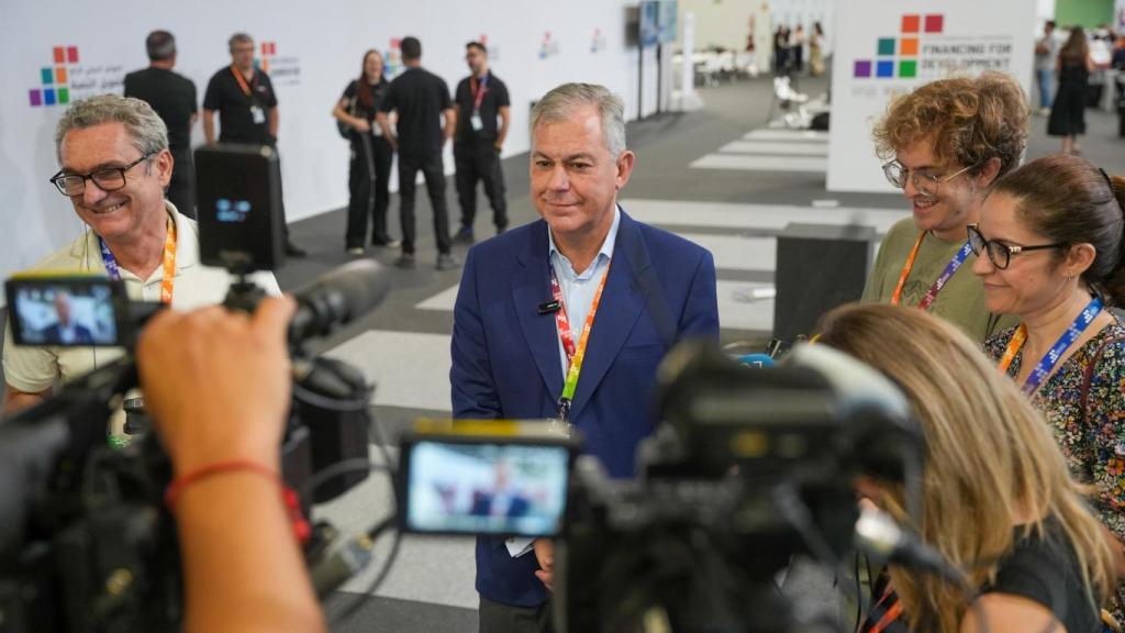 El alcalde de Sevilla, José Luis Sanz, este jueves en la cumbre de la ONU.