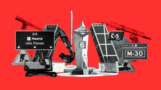 Varias de las vías principales de la capital de España están colapsadas por obras de mejora.