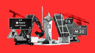 Varias de las vías principales de la capital de España están colapsadas por obras de mejora.