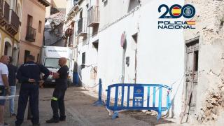 Exterior de la vivienda donde se han producido el incendio.