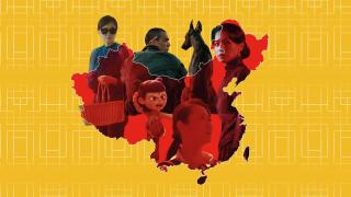 De izquierda a derecha, personajes de 'Breve historia de una familia', 'Black Dog', 'Resurrection',  'Ne Zha 2' y 'A la deriva'