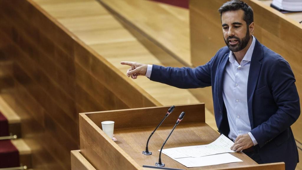 El portavoz del PSPV, José Muñoz, en un momento del debate. Rober Solsona / Europa Press