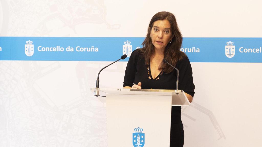 La alcaldesa de A Coruña, Inés Rey