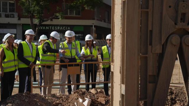 Visitas a la obra del Metro de Málaga.