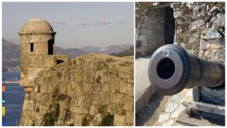 Fortaleza do Castro y uno de los cañones que esconde