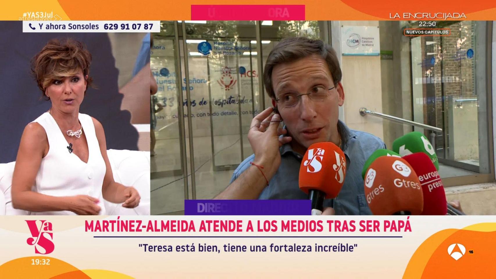 José Luis Martínez Almeida en 'Y ahora, Sonsoles'.