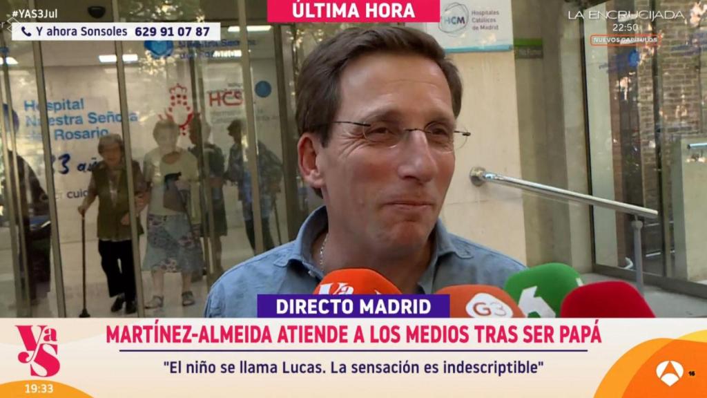 José Luis Martínez Almeida en 'Y ahora, Sonsoles'.