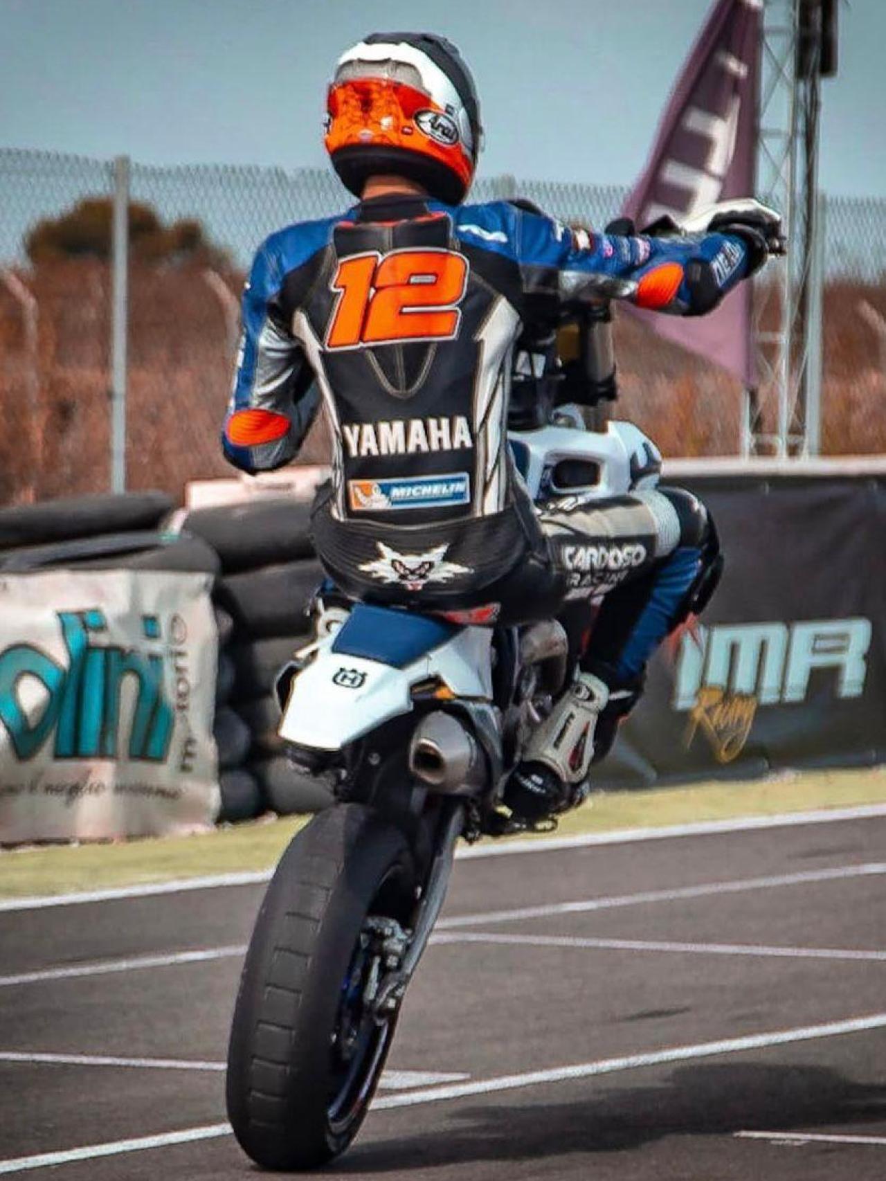 Borja Gómez, en uno de sus entrenamientos en el Circuito Yepes Motor.