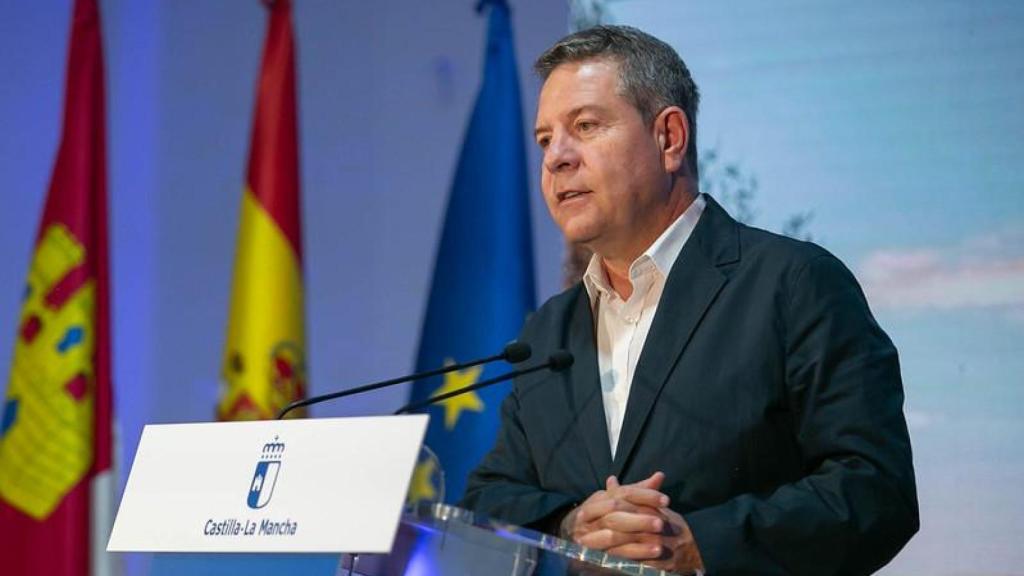 El presidente de Castilla-La Mancha, Emiliano García-Page, presenta en Almagro (Ciudad Real), el proyecto de Abastecimiento del Campo de Calatrava desde el Sistema de la Llanura Manchega.