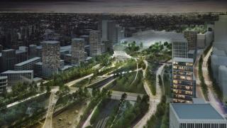Render del Parque Central del futuro Madrid Nuevo Norte.