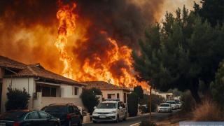 Incendio en la isla de Creta.
