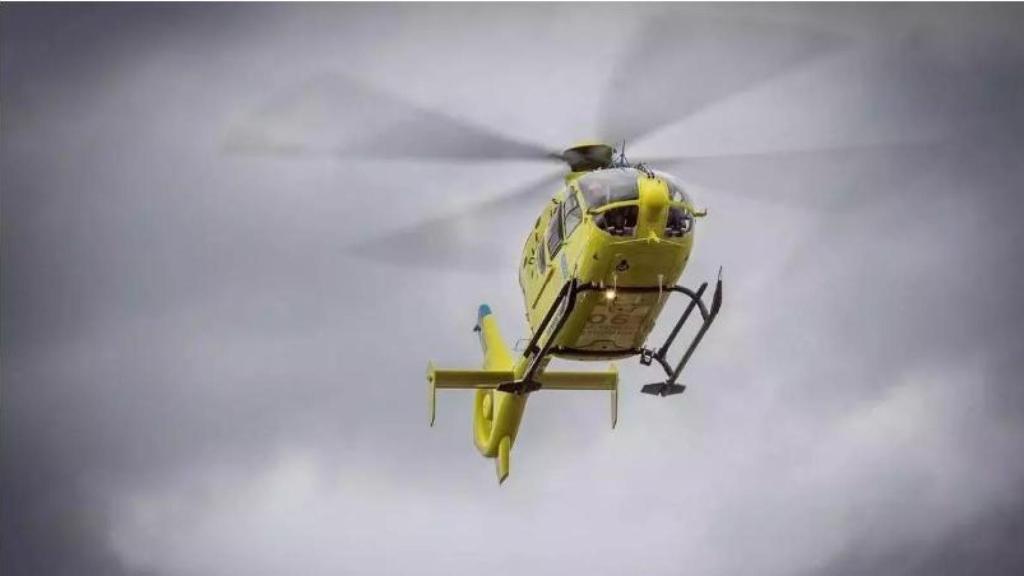 Helicóptero del 061.