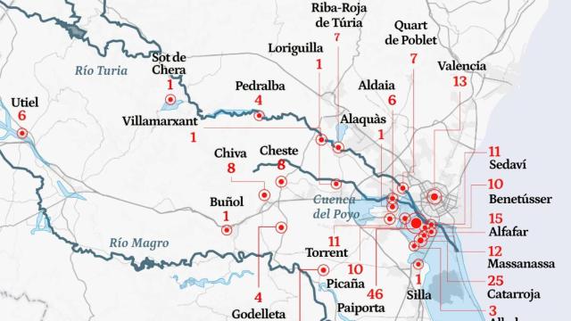 El 86% de las muertes de la dana las causó la cuenca del Poyo, la única sin obras hidráulicas: el dato que desarma al Gobierno