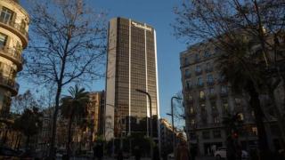 Edificio corporativo del Banco Sabadell en Barcelona