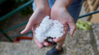 Granizo en Medina de Rioseco