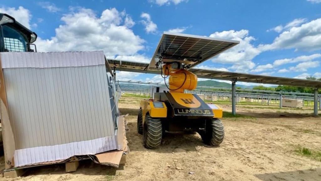 Instalación de placas solares.