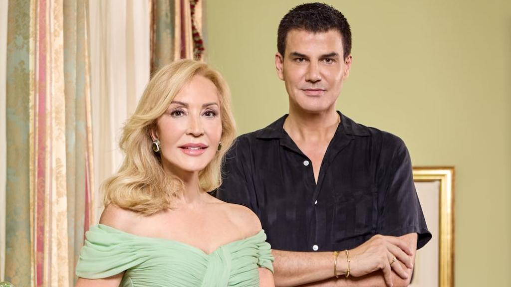 Carmen Lomana y Alejandro de Miguel.