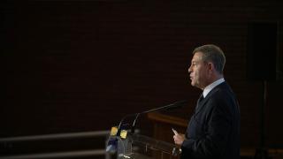 Emiliano García-Page, durante un acto celebrado en Albacete.