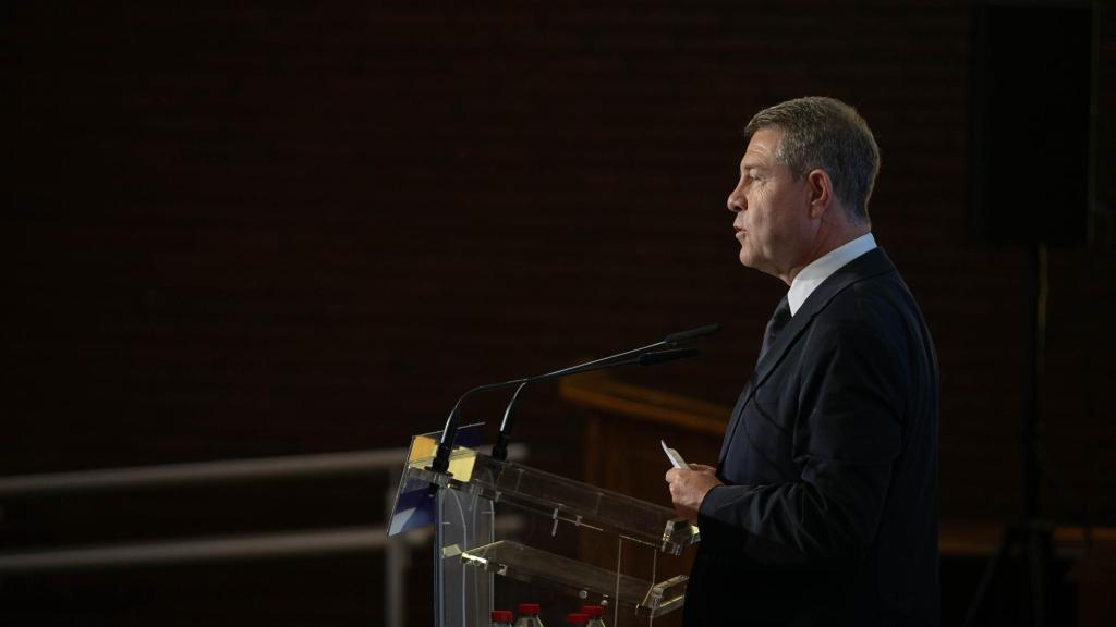 Emiliano García-Page, durante un acto celebrado en Albacete.