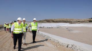 Jesús Julio Carnero en la visita al vertedero