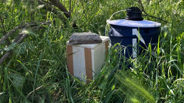 Una trampa para detectar mosquitos con virus del Nilo.