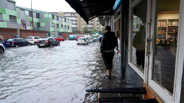 Una fuerte tormenta en Valladolid