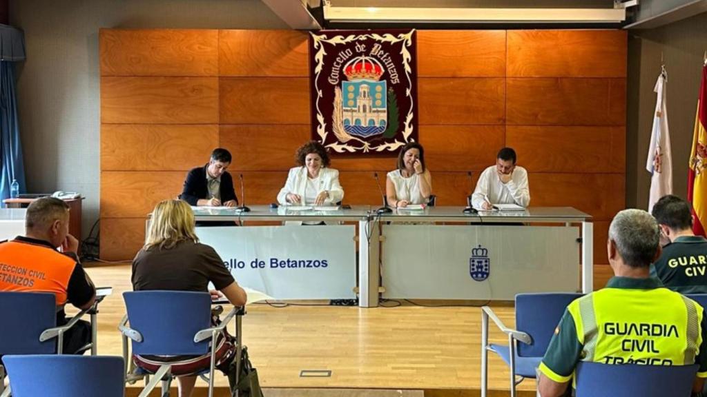 Junta Local de Seguridad de Betanzos celebrada este viernes.