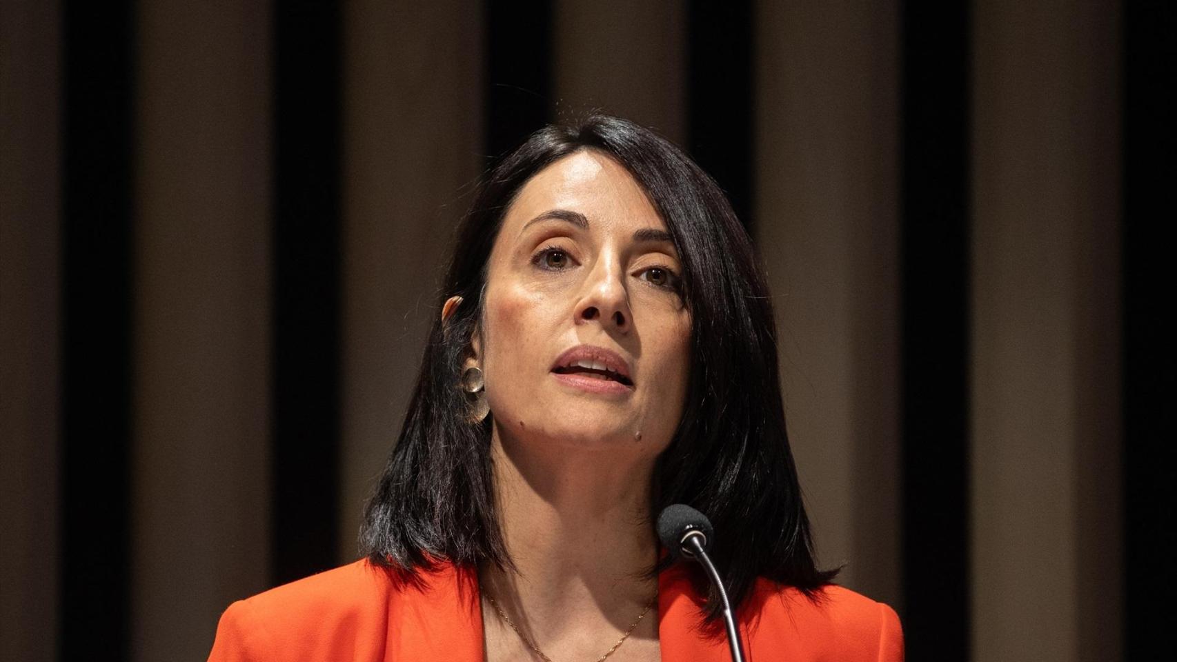 Rebeca Torró, en una intervención en una jornada. Alejandro Martínez Vélez / Europa Press