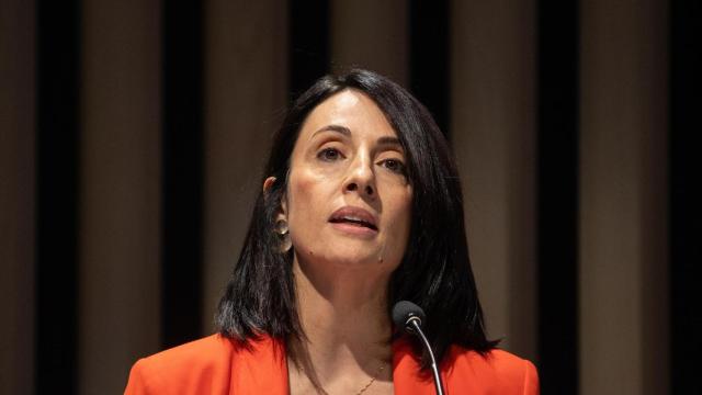 Rebeca Torró, en una intervención en una jornada. Alejandro Martínez Vélez / Europa Press