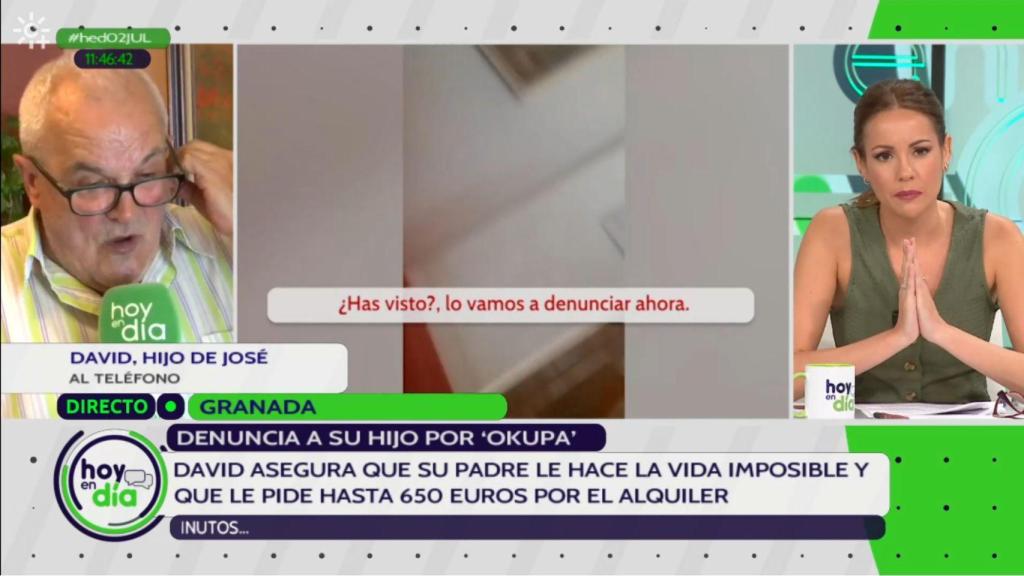 José, de Granada, denuncia a su hijo por okupa, en Canal Sur