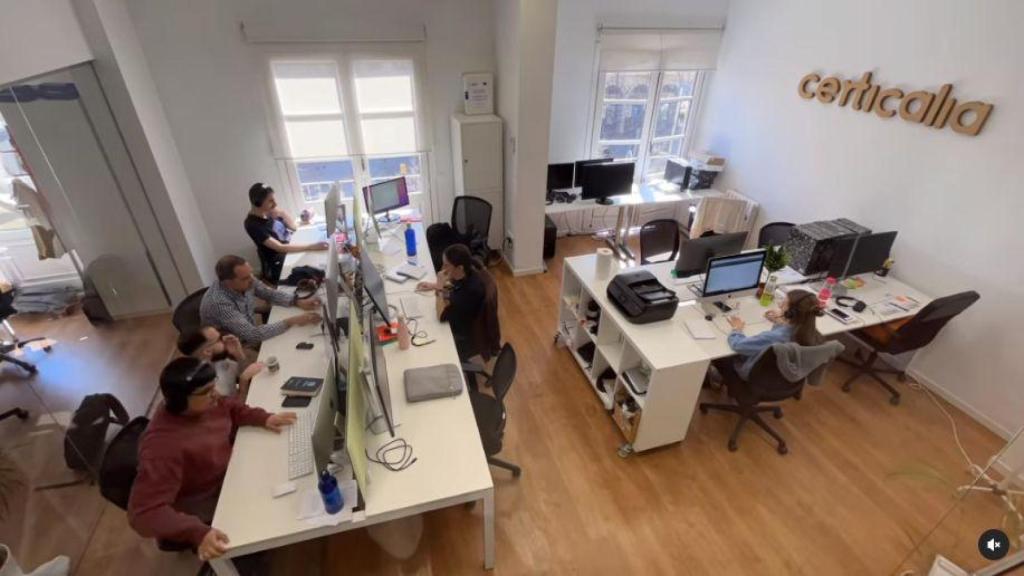 Las oficinas de la compañía aragonesa, Certicalia.