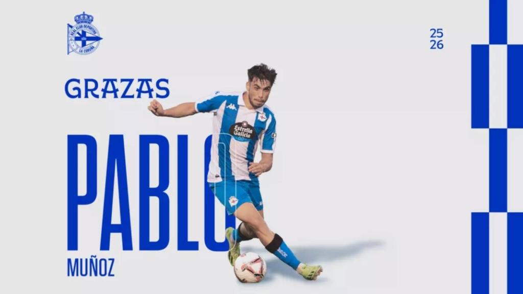 El Deportivo traspasa a Pablo Muñoz.