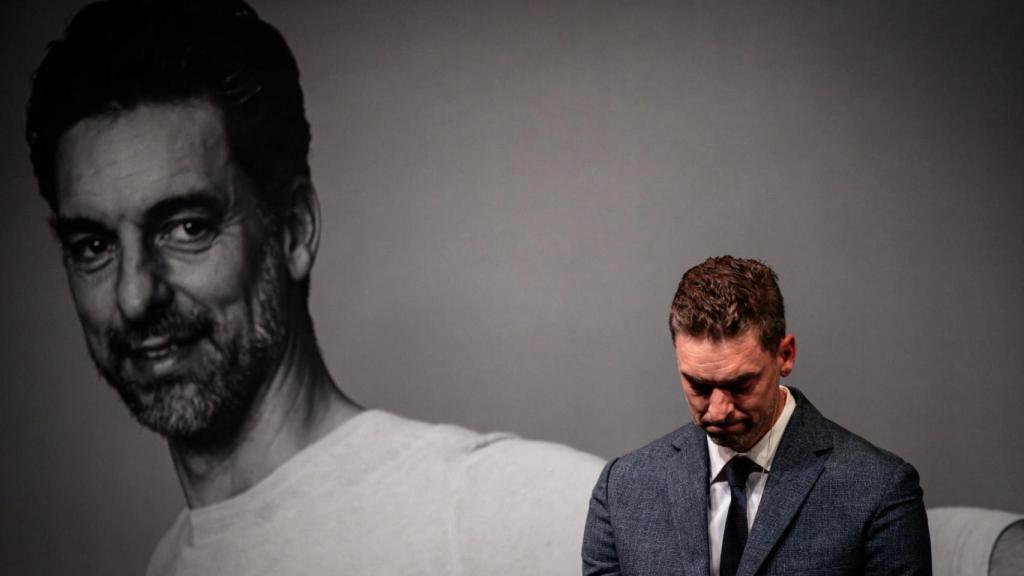 Pau Gasol, el día que anunció su retirada del baloncesto, el 5 de octubre de 2021.