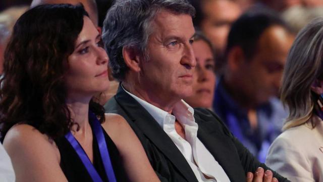 Feijóo, durante el Congreso del PP.