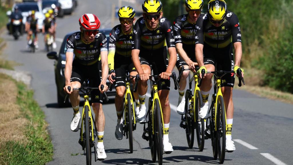 Entrenamiento del equipo Visma.