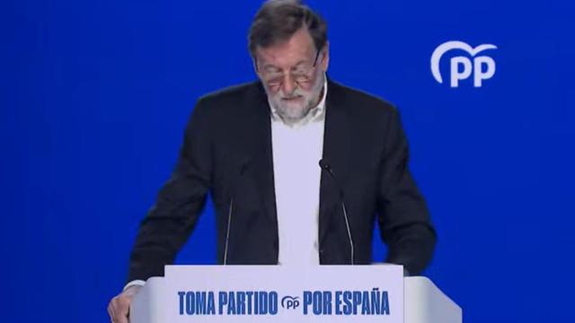 Rajoy, durante el Congreso del PP.