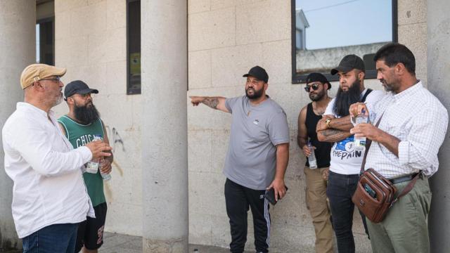 Familiares de los detenidos por la reyerta en Ribeira pasan a disposición judicial en Ribeira, a 4 de julio de 2025, en Ribeira, A Coruña