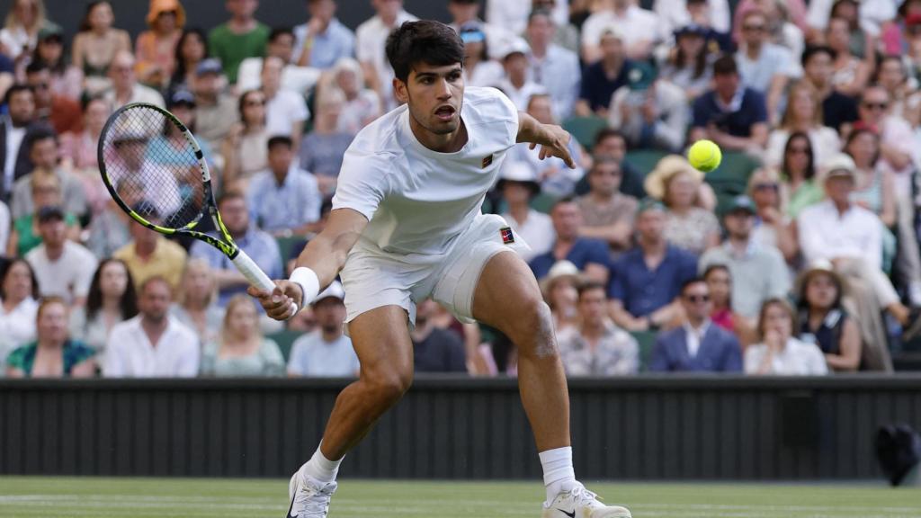 Alcaraz, en el partido ante Struff.