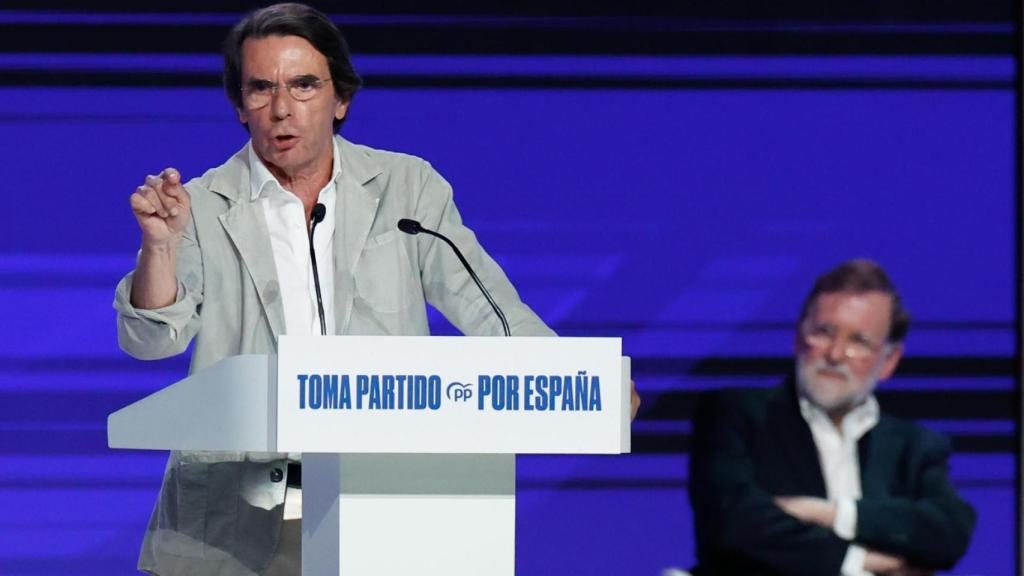 El expresidente del Gobierno José María Aznar interviene en el XXI Congreso Nacional del PP