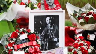 Tributo en homenaje a Diogo Jota tras su fallecimiento.