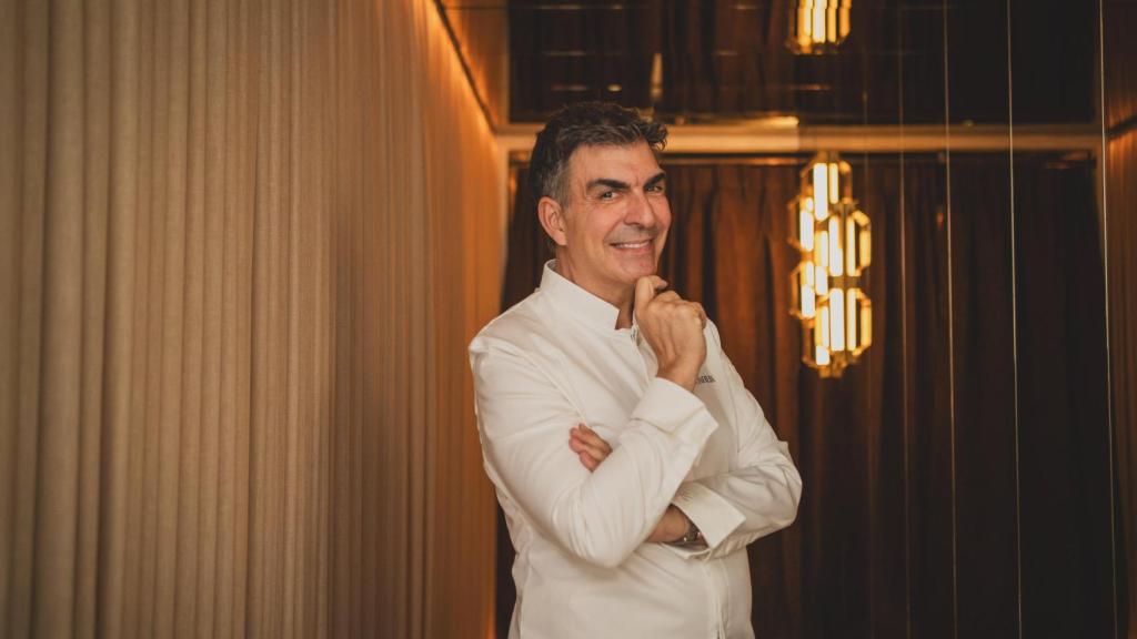 Ramón Freixa, en el pasaje que conecta Atelier con Tradición.