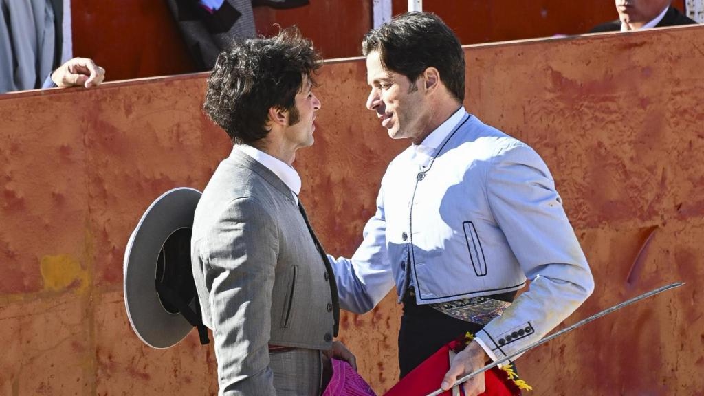 Cayetano y su primo Canales Rivera el pasado abril.