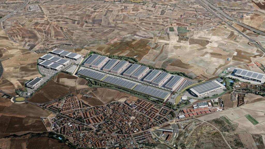 Vista panorámica de lo que será el Ergon Logistic Park A-42.